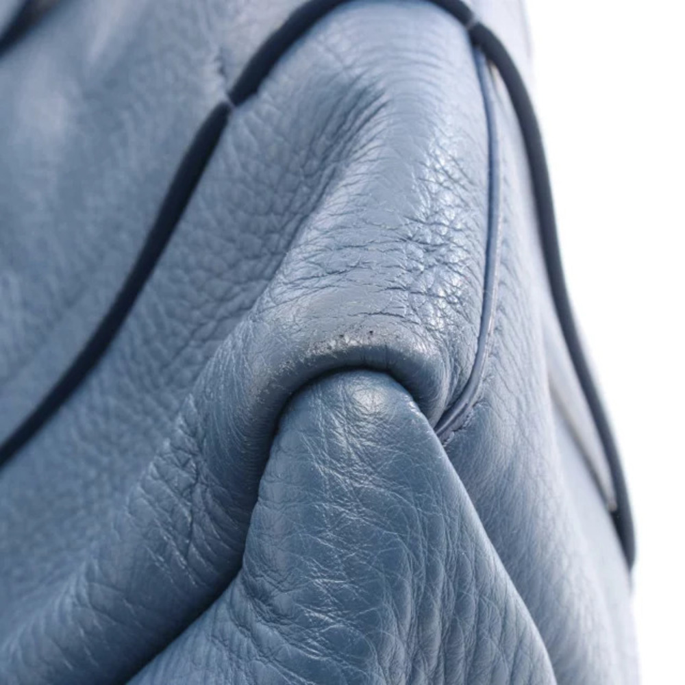 Balenciaga Leather Bag Tote Blue - Picture 7 of 10